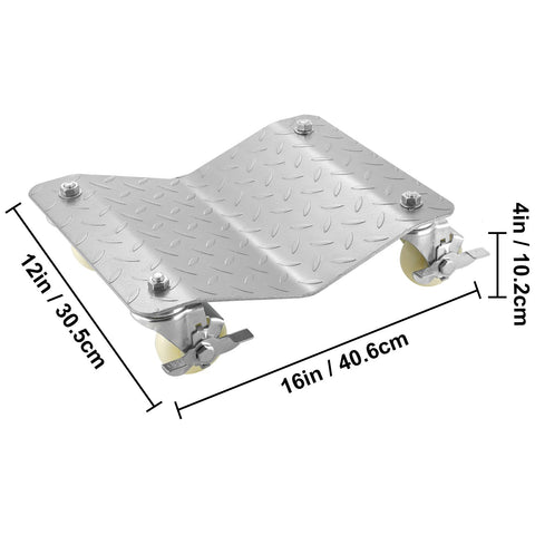 2 Pcs Tire Wheel Dollies 12"X16" Platform Size Wheel Car Dolly 3" Caster Wheel Dolly for Vehicle Car Auto Repair (2 Pcs)