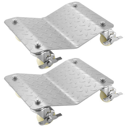 2 Pcs Tire Wheel Dollies 12"X16" Platform Size Wheel Car Dolly 3" Caster Wheel Dolly for Vehicle Car Auto Repair (2 Pcs)