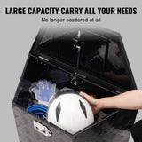 Trailer Tongue Box, Aluminum Alloy Diamond Plate Tongue Box Tool Chest, Heavy Duty Trailer Box Storage with Lock and Keys, for Pickup Truck, RV, Trailer, 737 x 410 x 460 mm/29x16.5x18inch