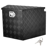 Trailer Tongue Box, Aluminum Alloy Diamond Plate Tongue Box Tool Chest, Heavy Duty Trailer Box Storage with Lock and Keys, for Pickup Truck, RV, Trailer, 737 x 410 x 460 mm/29x16.5x18inch