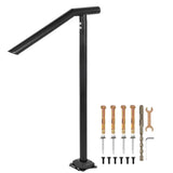 1-3 Step Handrail Railing for Steps Steel 150 kg Capacity with Screw Kit