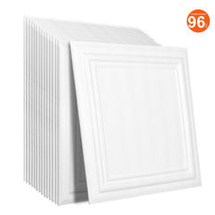 VEVOR Ceiling Tiles 96-Pack 20 x 20 in Polystyrene Easy Installation Glue-up