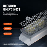 Gold Panning Kit With Mini Sluice Box, 12" Aluminum Gold Mining Equipment, 16 PCS Gold Prospecting Kit with Gold Pan, Classifier Screen, Separating Magnet, Drawstring Backpack and Accessories