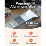 Folding Aluminum Alloy Sluice Box, Compact 50" Sluice Boxes for Gold, Lightweight Gold Sluice Equipment, Portable Sluice Boxes with Miner's Moss, River, Creek, Gold Panning, Prospecting, Dredg
