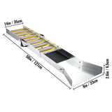Folding Aluminum Alloy Sluice Box, Compact 50" Sluice Boxes for Gold, Lightweight Gold Sluice Equipment, Portable Sluice Boxes with Miner's Moss, River, Creek, Gold Panning, Prospecting, Dredg