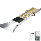Folding Aluminum Alloy Sluice Box, Compact 50" Sluice Boxes for Gold, Lightweight Gold Sluice Equipment, Portable Sluice Boxes with Miner's Moss, River, Creek, Gold Panning, Prospecting, Dredg