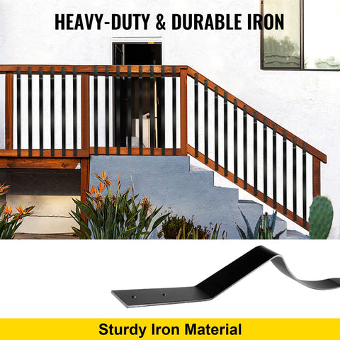 Deck Balusters, 51 Pack Metal Deck Spindles, 32.25""x1"" Staircase Baluster with Screws, Iron Deck Railing for Wood and Composite Deck, Stylish Baluster for Outdoor Stair Deck Porch