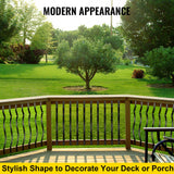 Deck Balusters, 51 Pack Metal Deck Spindles, 32.25""x1"" Staircase Baluster with Screws, Iron Deck Railing for Wood and Composite Deck, Stylish Baluster for Outdoor Stair Deck Porch