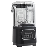 Professional Blender with Shield, Commercial Countertop Blenders, 2L Jar Blender Combo, Stainless Steel 9 Speed & 5 Functions Blender, for Shakes, Smoothies, Peree, and Crush Ice, Black