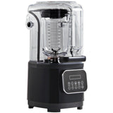 Professional Blender with Shield, Commercial Countertop Blenders, 2L Jar Blender Combo, Stainless Steel 9 Speed & 5 Functions Blender, for Shakes, Smoothies, Peree, and Crush Ice, Black