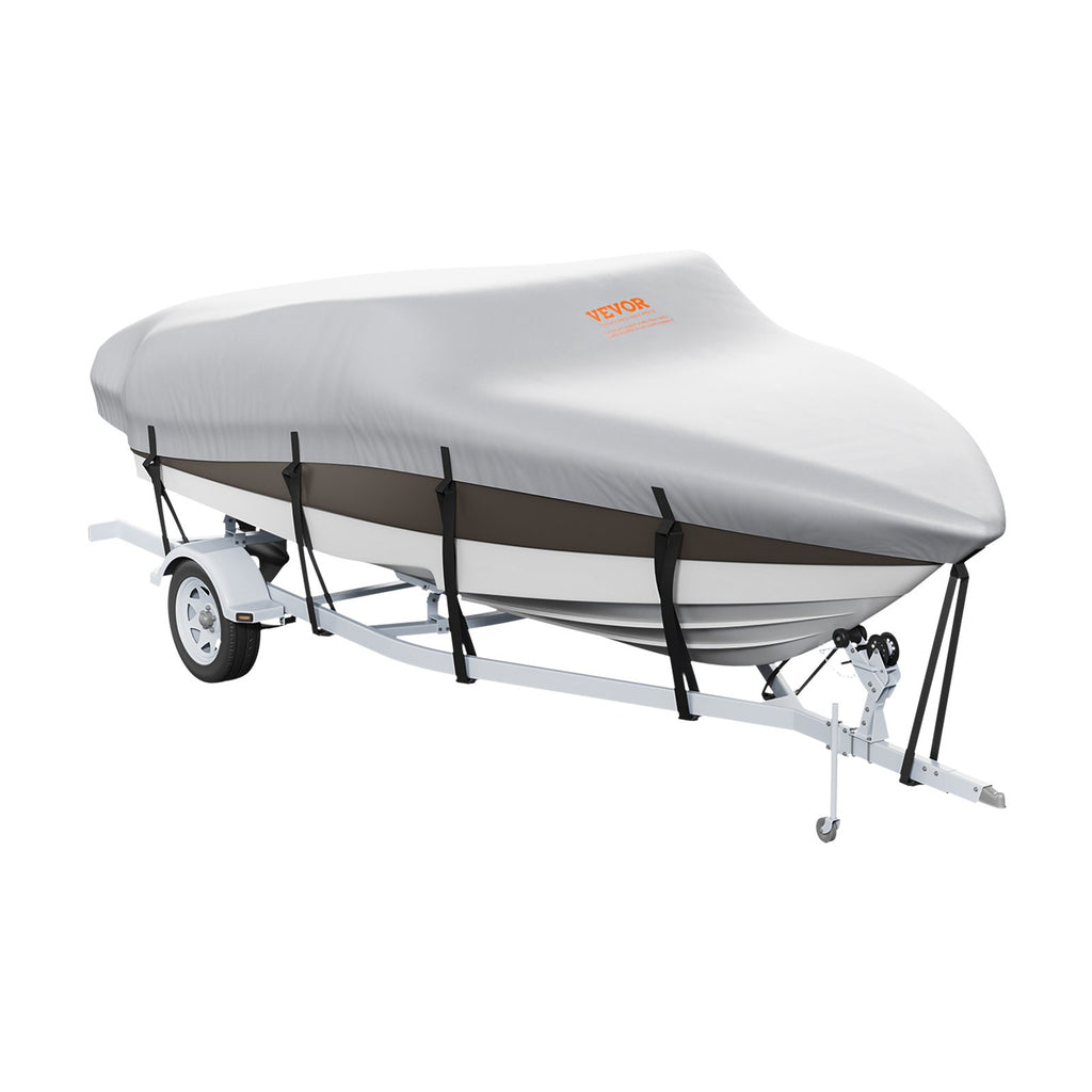 Boat Cover 600D Waterproof 23-24 ft Boat Cover V-Hull Tri-Hull Runabout