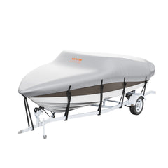 VEVOR Boat Cover 600D Waterproof 23-24 ft Boat Cover V-Hull Tri-Hull Runabout