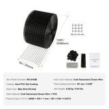 8in x 100ft Solar Panel Bird Guard Critter Guard Roll Kit 100pcs Fasteners