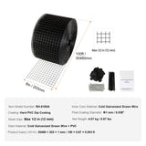 8in x 100ft Solar Panel Bird Guard Critter Guard Roll Kit 70pcs Fasteners