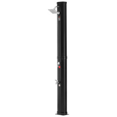 VEVOR Outdoor Solar Heated Shower, 35L Poolside Shower Kit with Shower Head and Foot Shower Tap, Double Buckle Fast Assembly W/ Pre-Drilled Holes for Outdoor Backyard Poolside Beach Spa