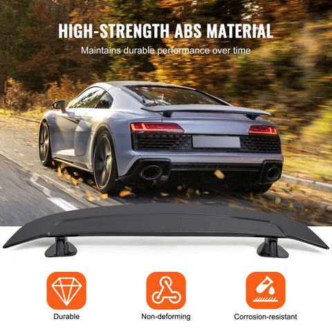 Universal Rear Spoiler 46.3'' GT Style Trunk Wing for Sedans and Coupes