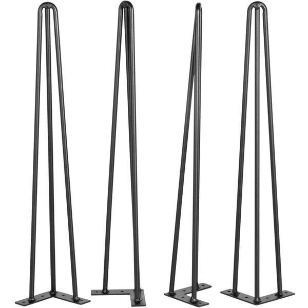 Hairpin Table Legs 16 inch, Set of 4 DIY Desk Table Legs 3 Rods Heavy Duty