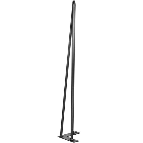 Hairpin Table Legs 30 inch Black Set of 4 Desk Legs Each 220lbs Capacity Hairpin Desk Legs 3 Rods for Bench Desk Dining End Table Chairs Carbon Steel DIY Table Legs Heavy Duty Furniture Legs