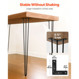 Hairpin Table Legs 36 inch, Set of 4 DIY Desk Table Legs 3 Rods Heavy Duty