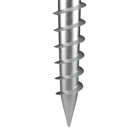 No Dig Ground Anchor, 1 Pack 10 x 7 x 70 cm DIY Screw in Post Stake, Includes 6 Lag Bolts & a Rebar, U-Shape Heavy Duty Steel Post Holder, Great for Mailbox Posts and Fence Posts