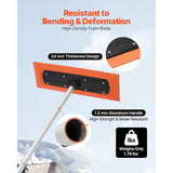 VEVOR Snow Roof Rake, 1.2m Long Reach Car Roof Snow Scraper, 45cm Foam Blade for No Scratches, Non-Slip Handle, Lightweight Snows Removal Tool for Vehicle Garage Rooftop Leaves Debris Clearing