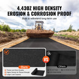 Driveway Fabric, 1*50m Non Woven Geotextile Fabric, Heavy Duty Garden Weed Barrier Fabric, 4.43OZ Landscape Fabric, French Drains Drainage Fabric, Ground Cover Weed Control Fabric,3.28 x 164 ft