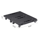 Furniture Dolly, 500 lbs Capacity Each Count, Furniture Mover with Wheels, Portable Moving Rollers 4 Wheels Heavy Duty, Small Flat Dolly Cart with Interlocking for Heavy Furniture, 2 Pack, Black