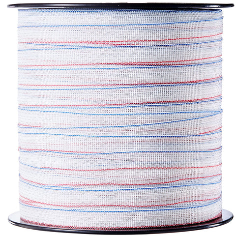 Electric Fence Tape, 1640Ft 500M Polytape Fencing Hot Wire, 3/4" Width 6 Stainless Steel Strands for Reliable Conductivity, UV & Rust Resistance, Portable Polywire for Horse Cattle Livestock