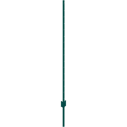 5 Feet Fence Post 10 Pack T-Post Heavy Duty Metal Fence Posts Green