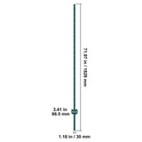 6 Feet Fence Post 6 Pack T-Post Heavy Duty Metal Fence Posts Green