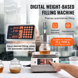 Liquid Filling Machine, 30-15000 g Weighing Capacity, Automatic Bottle Filler Machine Bottling Machine Digital Control for Milk, Water, Oil, Wine, Beverage, Detergent, Shampoo (Single Nozzle)
