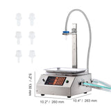 Liquid Filling Machine, 30-15000 g Weighing Capacity, Automatic Bottle Filler Machine Bottling Machine Digital Control for Milk, Water, Oil, Wine, Beverage, Detergent, Shampoo (Single Nozzle)
