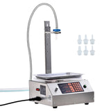 Liquid Filling Machine, 30-15000 g Weighing Capacity, Automatic Bottle Filler Machine Bottling Machine Digital Control for Milk, Water, Oil, Wine, Beverage, Detergent, Shampoo (Single Nozzle)
