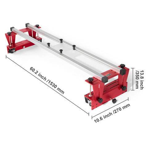 Router Sled, 1625 mm, Portable and Easy to Adjust Slab Flattening Jig, DIY Woodworking Router Sled for Flattening Slabs, Slab Guide Jig Trimming Planing Machine for Wood Flattening, Home DIY