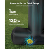 15 ft Inflatable Movie Screen 16:9 600D Movie Projector with Portable Bag