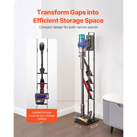 Vacuum Stand, Compatible With Dyson V6 V7 V8 V10 V11 V15, Stable Vacuum Stand Holder with Wheels for Dyson DC30 DC31 DC34 DC35 DC58 DC59 DC62 D74 Cordless Upright Vacuum Cleaners & Accessories