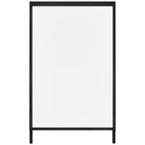 A Frame Sidewalk Sign, 61x91cm Heavy Duty Slide-in Signboard Holder, Double-Sided Folding Sandwich Board Signs, Steel Pavement Sign Poster for Outdoor Business Street Advertising (Frame only)