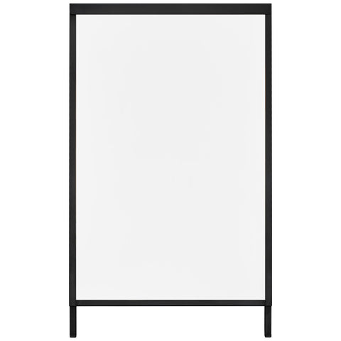 A Frame Sidewalk Sign, 61x91cm Heavy Duty Slide-in Signboard Holder, Double-Sided Folding Sandwich Board Signs, Steel Pavement Sign Poster for Outdoor Business Street Advertising (Frame only)