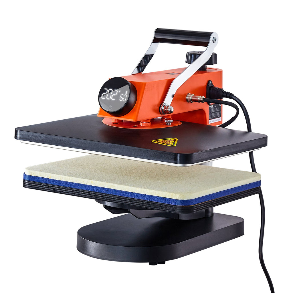 Heat Press Machine 12x15in 5in1 Sublimation Transfer T-shirt Plate Mug Cup
