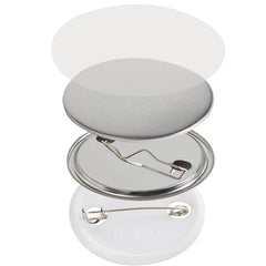 VEVOR 1.25" 32mm Button Badge Parts Supplies for Button Maker Machine 500 Sets