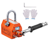 Magnetic Lifter, 100 kg/220 lbs Pulling Capacity, 2.5 Safety Factor, Neodymium & Steel, Lifting Magnet with Release, Permanent Lift Magnets, Heavy Duty Magnet for Hoist, Shop Crane, Block, Board
