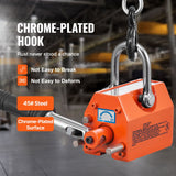 Magnetic Lifter, 100 kg/220 lbs Pulling Capacity, 2.5 Safety Factor, Neodymium & Steel, Lifting Magnet with Release, Permanent Lift Magnets, Heavy Duty Magnet for Hoist, Shop Crane, Block, Board