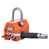 Magnetic Lifter, 100 kg/220 lbs Pulling Capacity, 2.5 Safety Factor, Neodymium & Steel, Lifting Magnet with Release, Permanent Lift Magnets, Heavy Duty Magnet for Hoist, Shop Crane, Block, Board