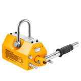 Magnetic Lifter, 300 kg Pulling Capacity, 2.5 Safety Factor, Neodymium & Steel, Lifting Magnet with Release, Permanent Lift Magnets, Heavy Duty Magnet for Hoist, Shop Crane, Block, Board