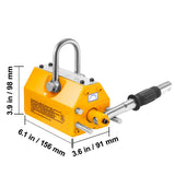 Magnetic Lifter, 400 kg/880 lbs Pulling Capacity, 2.5 Safety Factor, Neodymium & Steel, Lifting Magnet with Release, Permanent Lift Magnets, Heavy Duty Magnet for Hoist, Shop Crane, Block, Board