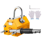 Magnetic Lifter, 400 kg/880 lbs Pulling Capacity, 2.5 Safety Factor, Neodymium & Steel, Lifting Magnet with Release, Permanent Lift Magnets, Heavy Duty Magnet for Hoist, Shop Crane, Block, Board