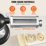 Pasta Attachment for KitchenAid Stand Mixer, Stainless Steel Pasta Sheet Roller Attachment, Pasta Maker Machine Accessory with 8 Adjustable Thickness Knob, KitchenAid Pasta Attachment by VEVOR