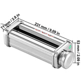 Pasta Attachment for KitchenAid Stand Mixer, Stainless Steel Pasta Sheet Roller Attachment, Pasta Maker Machine Accessory with 8 Adjustable Thickness Knob, KitchenAid Pasta Attachment by VEVOR