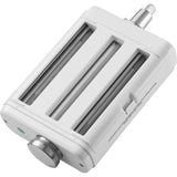 Pasta Attachment for KitchenAid Stand Mixer, 3-IN-1 Stainless Steel Pasta Roller Cutter Set Including Pasta Sheet Roller, Spaghetti and Fettuccine Cutter, 8 Adjustable Thickness Knob Pasta Maker