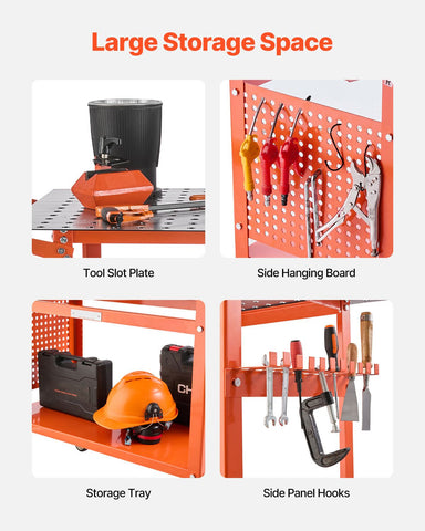 Welding Table 40"x24" Welding Workbench with 800LBS Static Weight Capacity